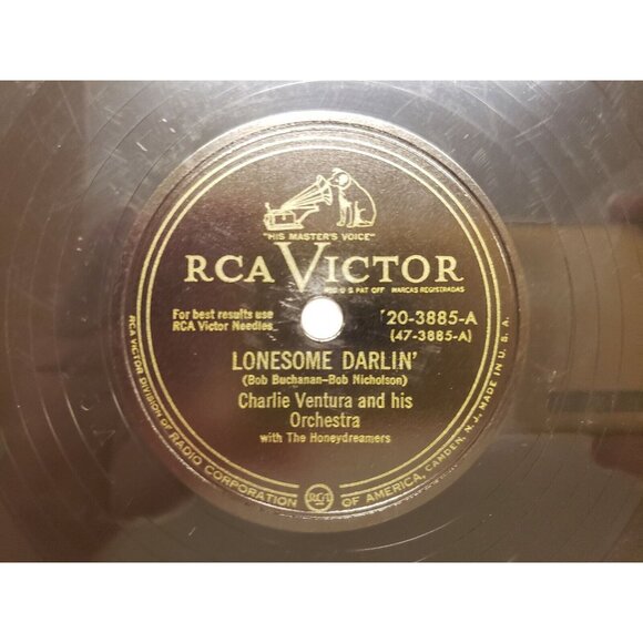 78RPM Lonesome Darlin'-It's Me Again- Charlie Ventura & Orchestra(R167) - Picture 1 of 4